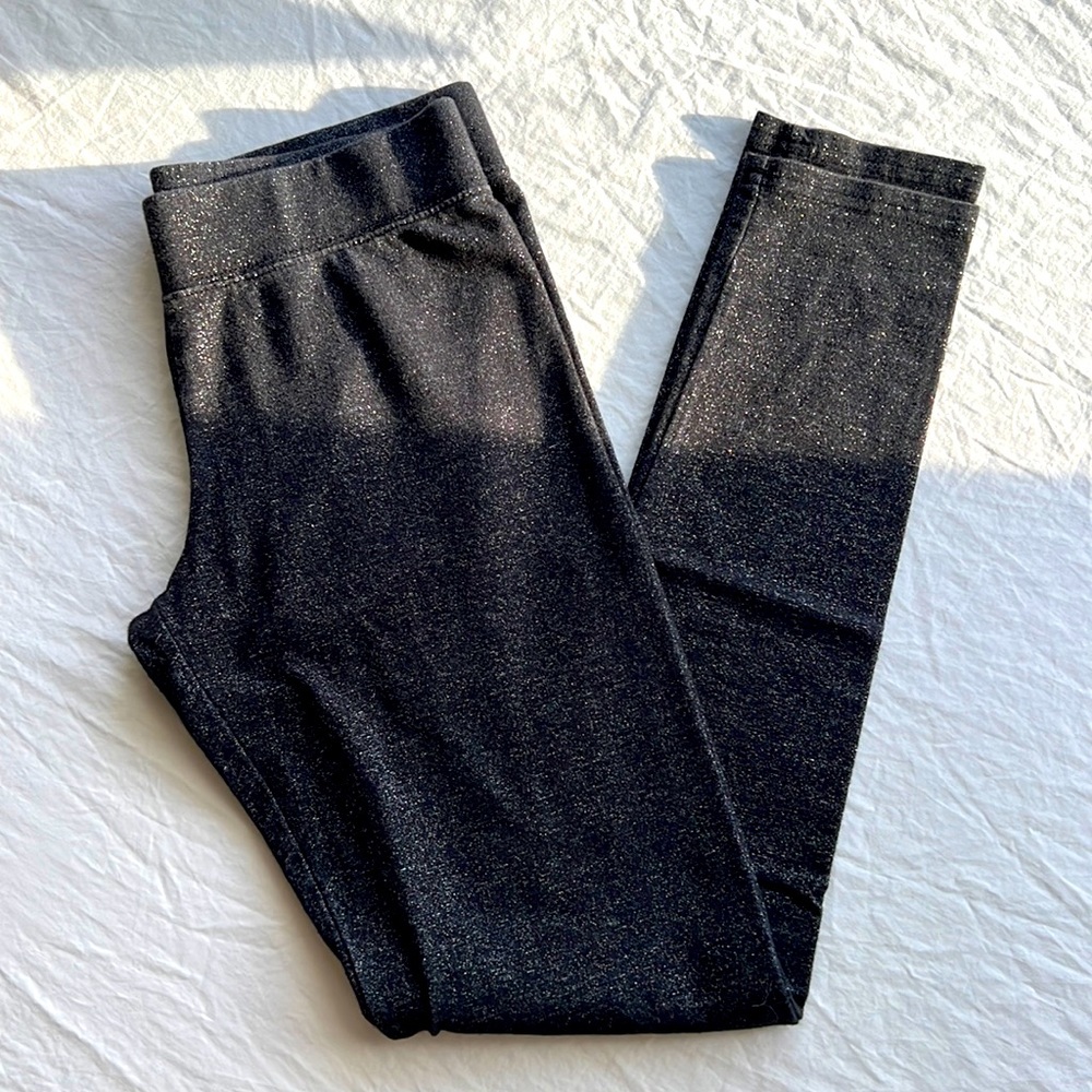 American Eagle Outfitters Black with Sparkle Hi-Rise Legging Size Small